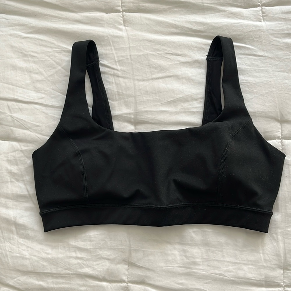 J.Crew CloudStretch Scoop-neck Sports Bra - Black - Size S